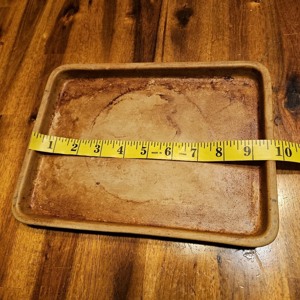 Pampered Chef Toaster Oven Stone Stoneware Baking Sheet Small Tray 061203